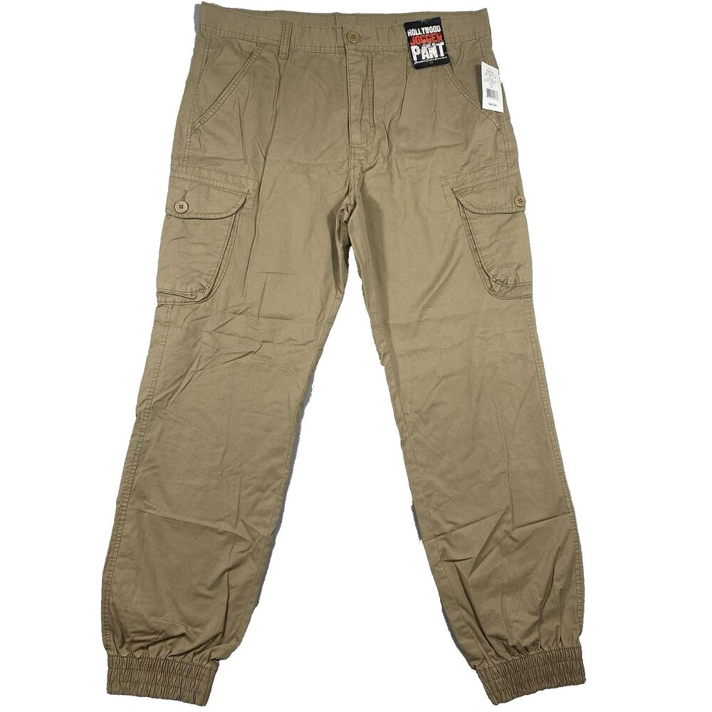 Hollywood Cargo Pants Men's 34x30 Tan‎ Brown Utility Gorpcore Military Casual